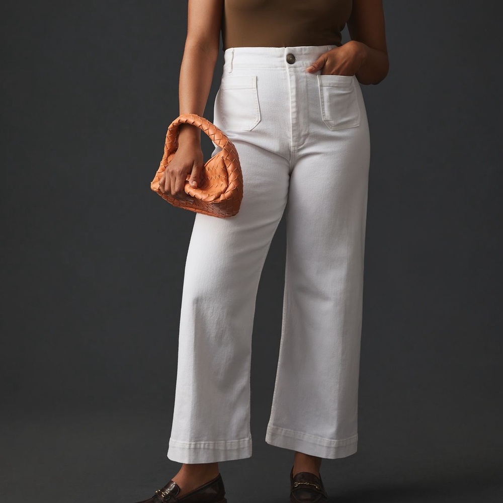 Anthropologie White Denim Colette Pants NWOT